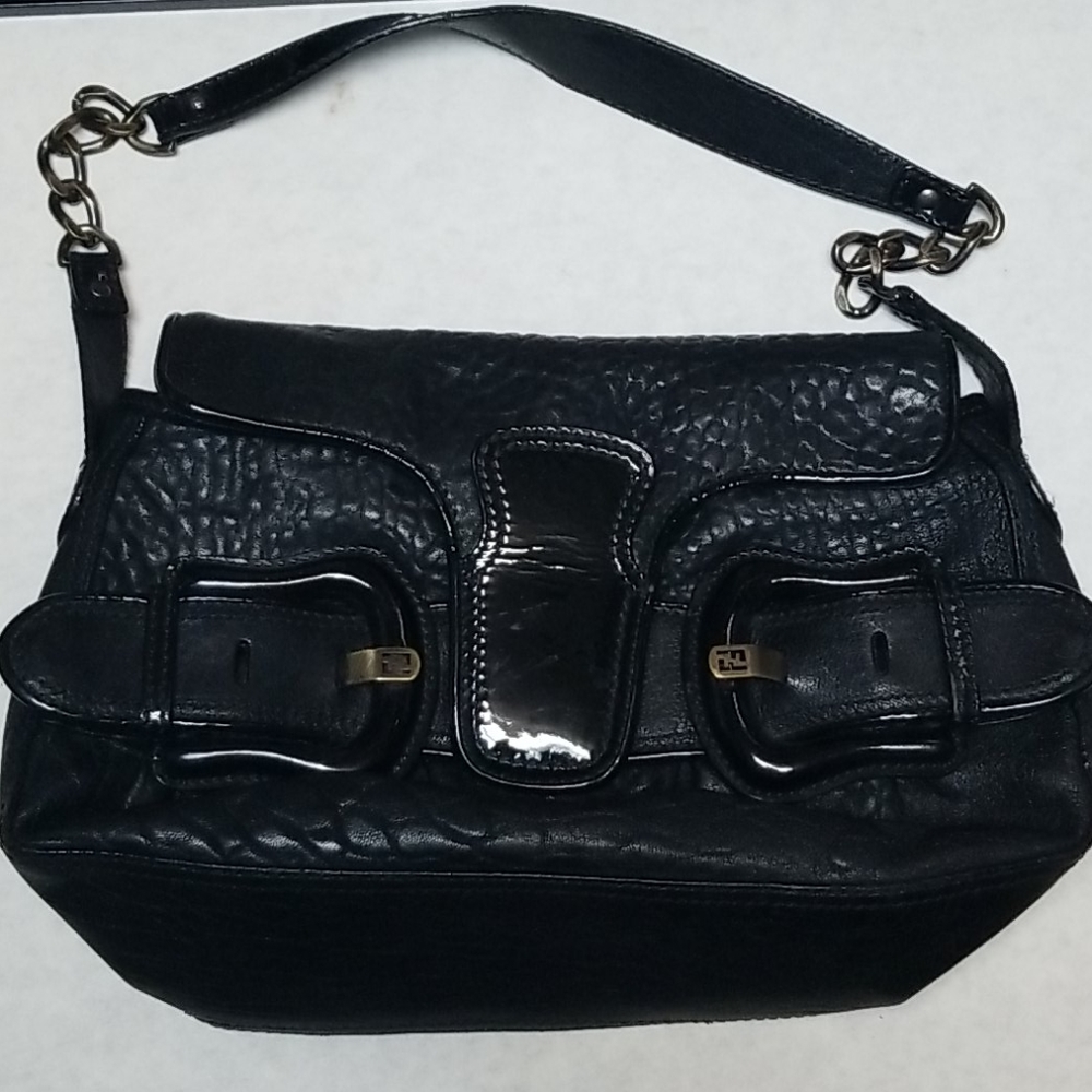 Fendi Bernice Patent Leather Baguette